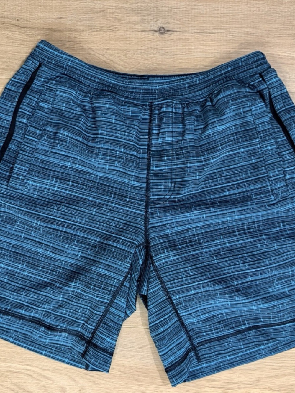 Lululemon Dark Teal Space Dye Pace Breaker Lined Shorts Men's Large